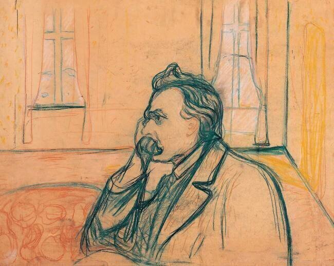 Portrait de Friedrich Nietzsche Edvard Munch