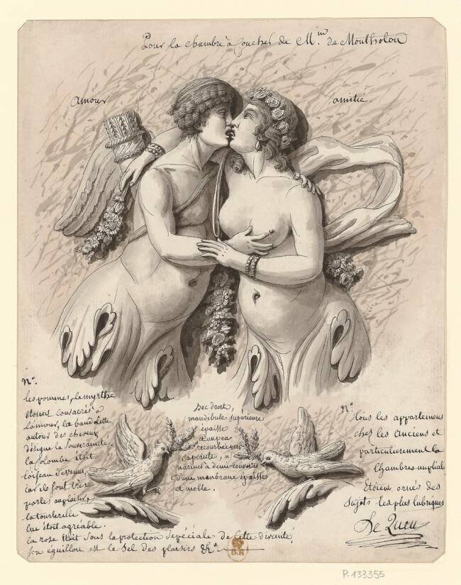 Pour la chambre à coucher de Mme de Montholon Jean-Jacques Lequeu