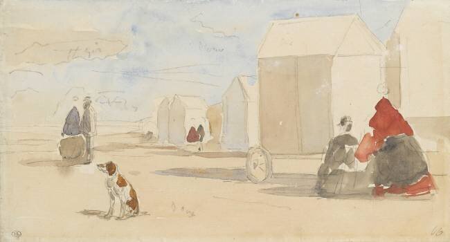 Près des cabines Eugène Boudin