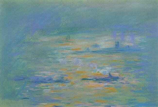 Remorqueurs sur la Tamise Claude Monet