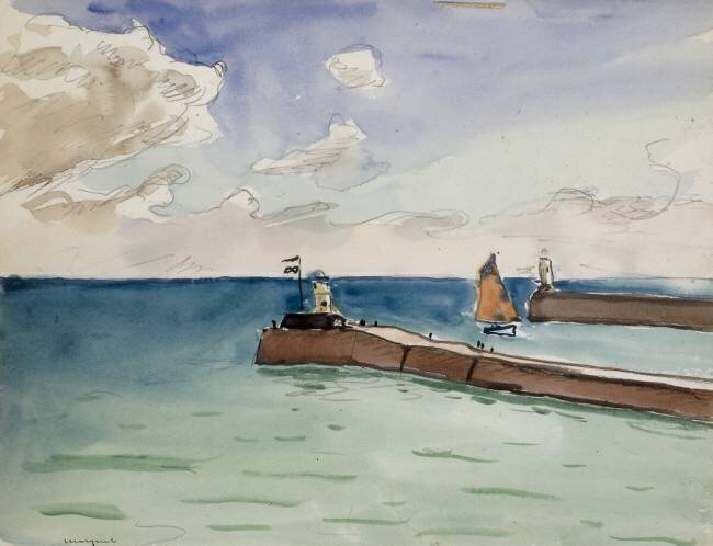 Sables d’Olonne, entrée du Port Albert Marquet