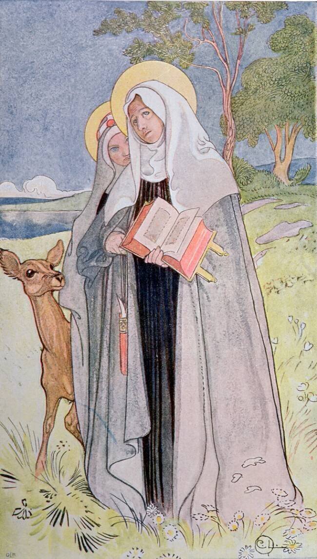 Saint Bridget de Suède Carl Larsson