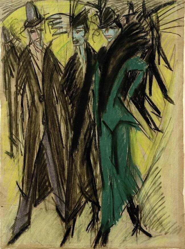 Scène de rue à Berlin Ernst Ludwig Kirchner