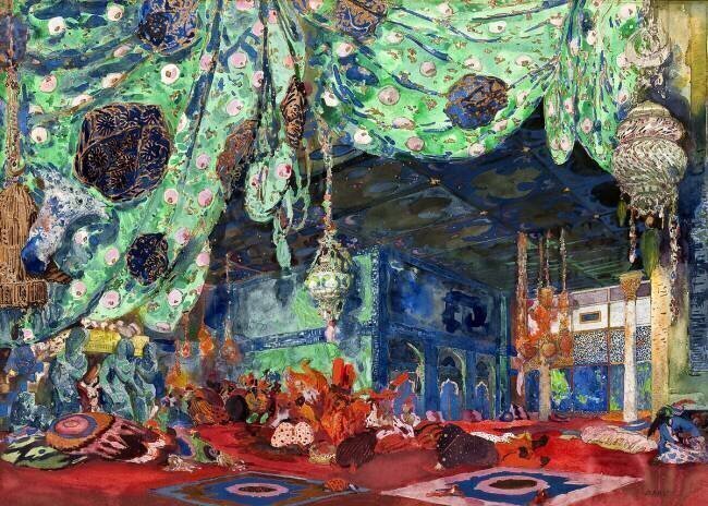 Scénographie pour «Scheherazade» par Rimsky-Korsakov Léon Bakst