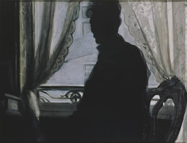 Silhouette de l'artiste Léon Spilliaert