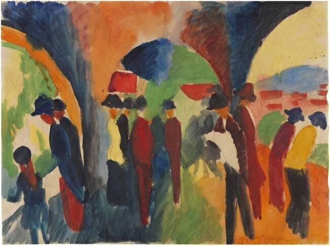 Sous les arcades de Thun August Macke