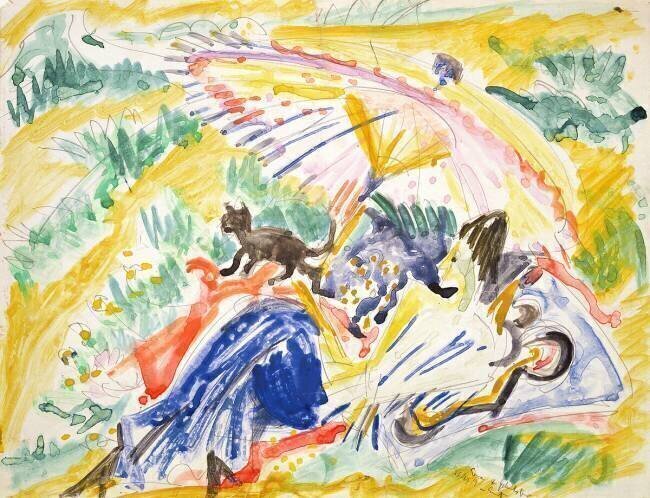 Sunbathing Ernst Ludwig Kirchner