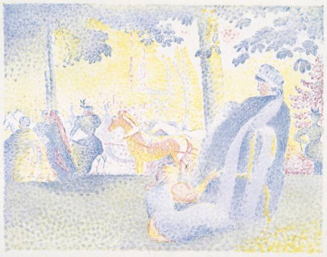 Sur les Champs-Élysées Henri-Edmond Cross