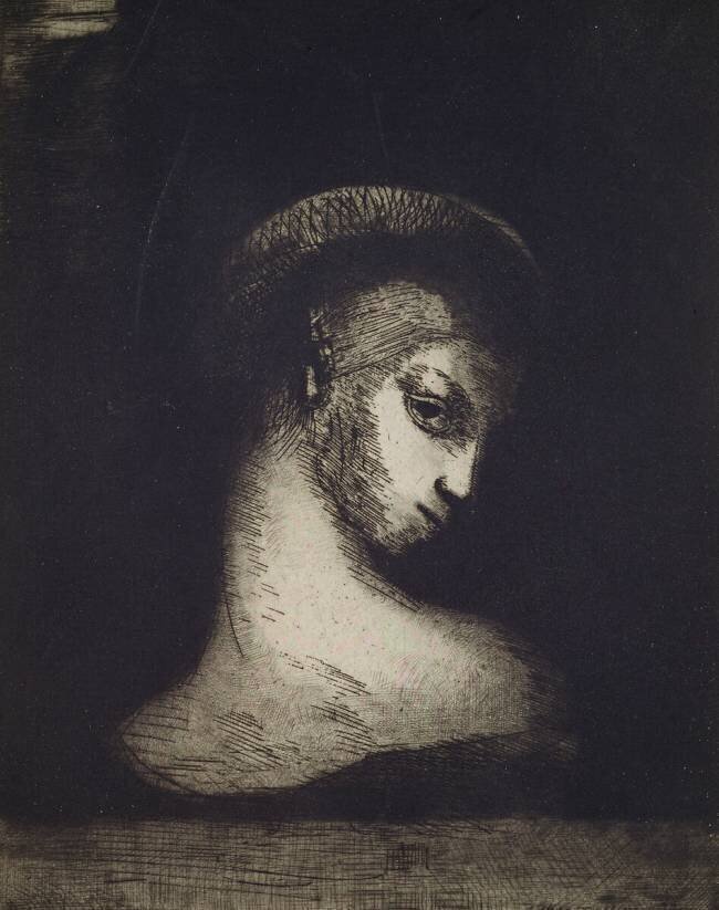 Tête de femme Odilon Redon