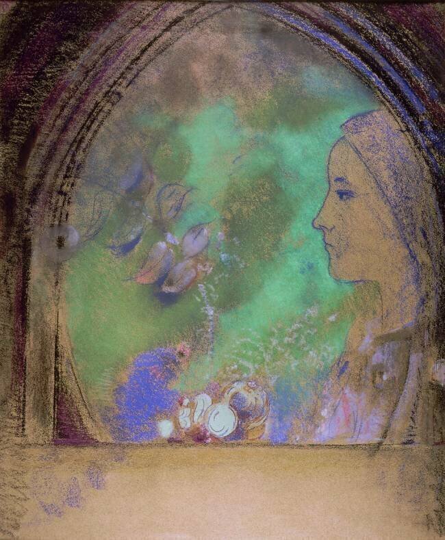 Tête de femme Odilon Redon