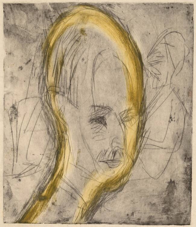 Tête du Dr. Bauer Ernst Ludwig Kirchner