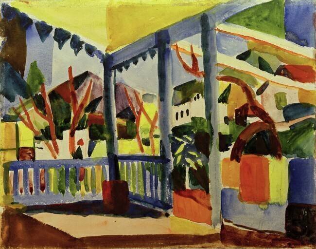 Terrasse à St. Germain August Macke