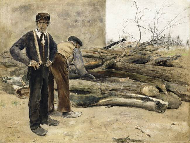 The Woodcutters Jean-François Raffaelli