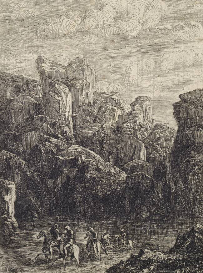 Traverser une rivière Odilon Redon