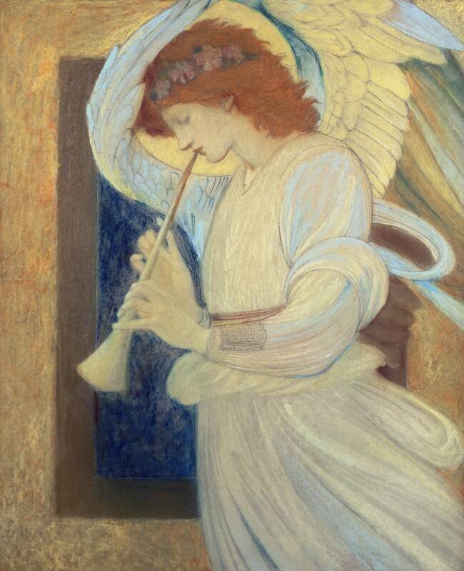 An Angel Playing a Flageolet Edward Burne-Jones