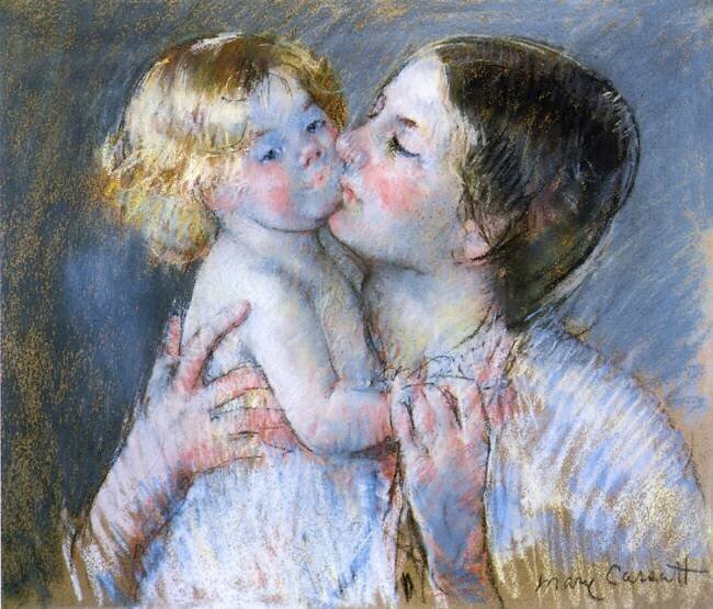Un Baiser à Bébé Anne Mary Cassatt