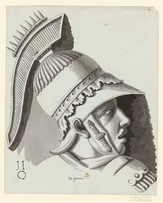 Un guerrier Jean-Jacques Lequeu