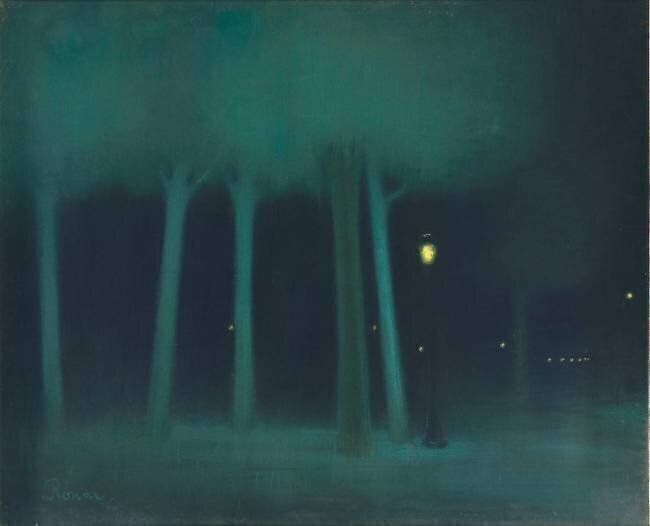 Un parc dans la nuit Jozsef Rippl-Ronaï