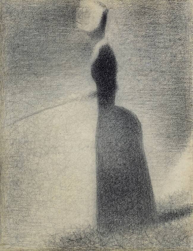 Une femme qui pêche Georges Seurat