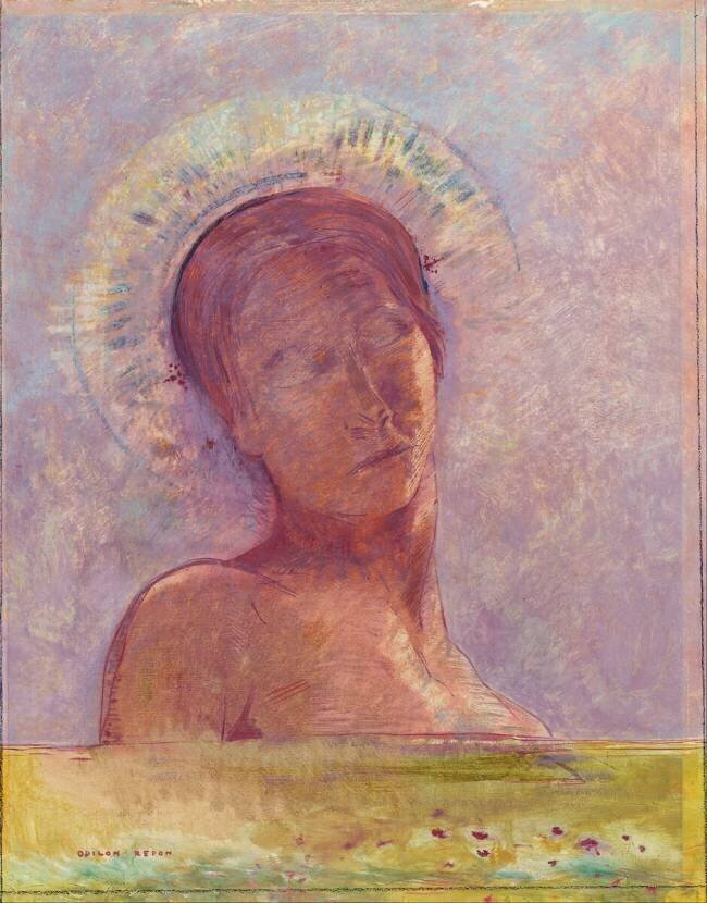 Yeux fermés Odilon Redon