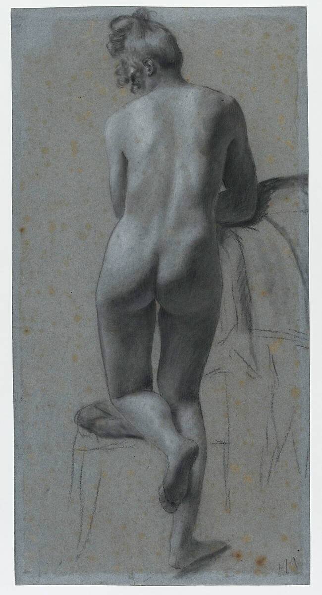 Académie de femme, de dos Pierre Paul Prud'hon