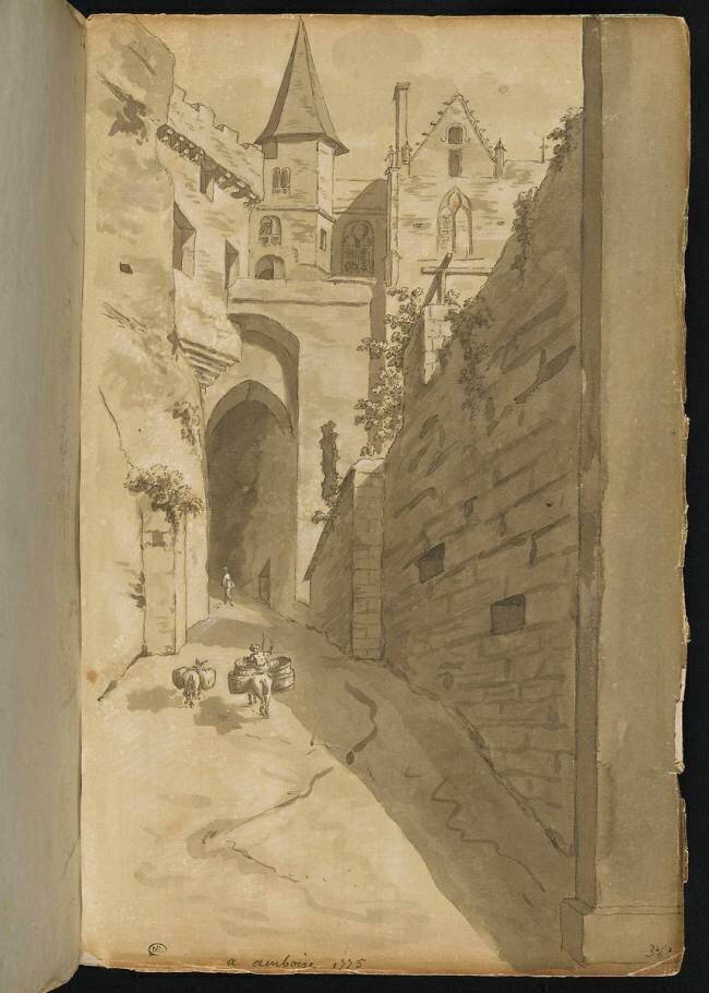 Album : rue avec diverses architectures Pierre Henri de Valenciennes