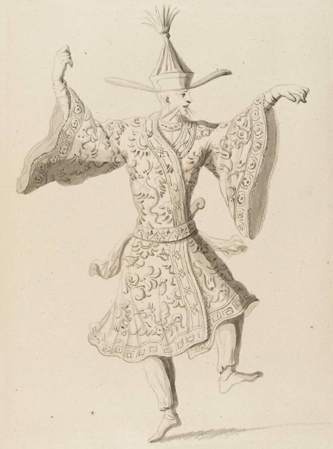Album de costumes : Chinois dansant anonyme
