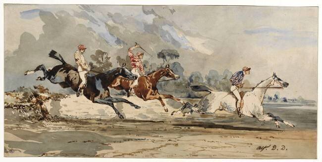 Course de chevaux Alfred Dedreux