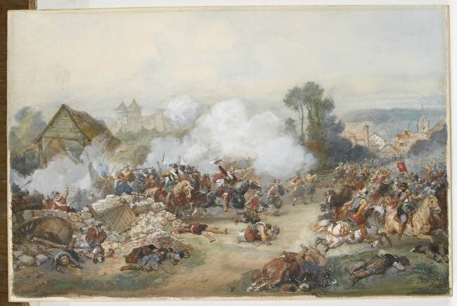 Henri IV à la bataille d'Arques Eugène Lami