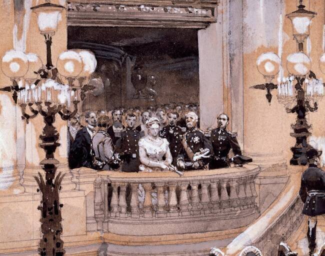 Inauguration de l'Opéra de Paris le 5 janvier 1875 Edouard Detaille