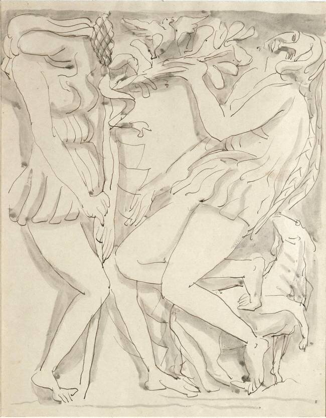 La danse Isadora (pour le théâtre des Champs Elysées) Antoine Bourdelle