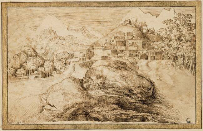 Paysage montagneux Tiziano