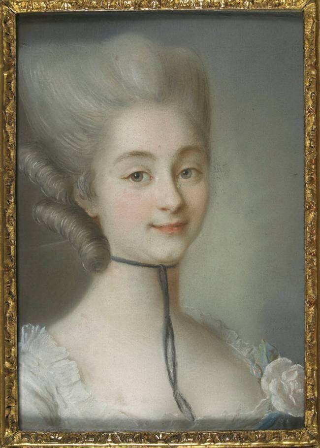 Portrait de mademoiselle de Villemomble Jean Martial Fredou