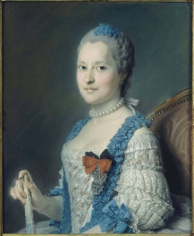 Portrait de Marie-Josèphe de Saxe, dauphine Quentin de La Tour