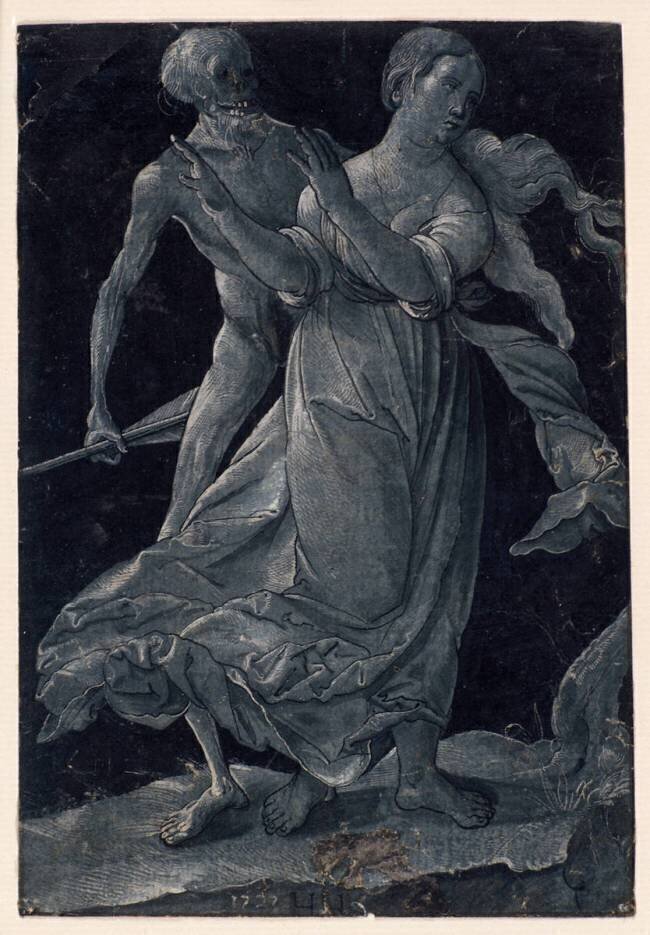 Une femme et la Mort Hans Holbein le Jeune