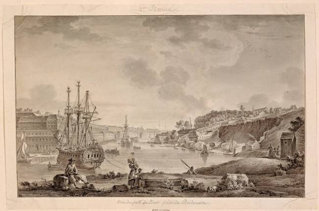 Vue du port de Brest prise de Bordenave Nicolas Ozanne