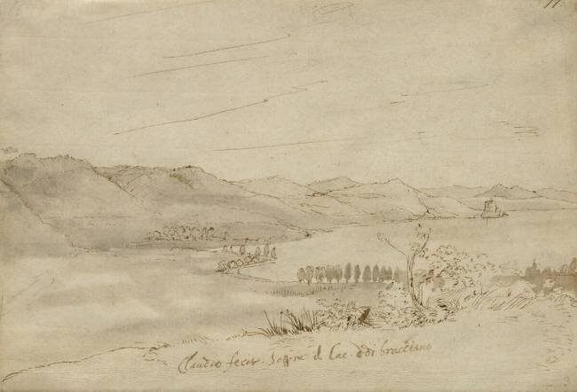 A View of Lake Bracciano Claude Gellée