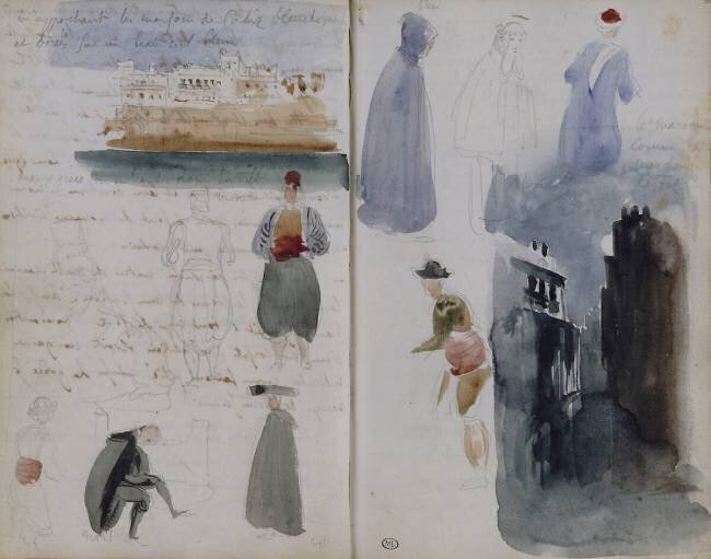 Album d'Afrique du Nord et d'Espagne Eugène Delacroix