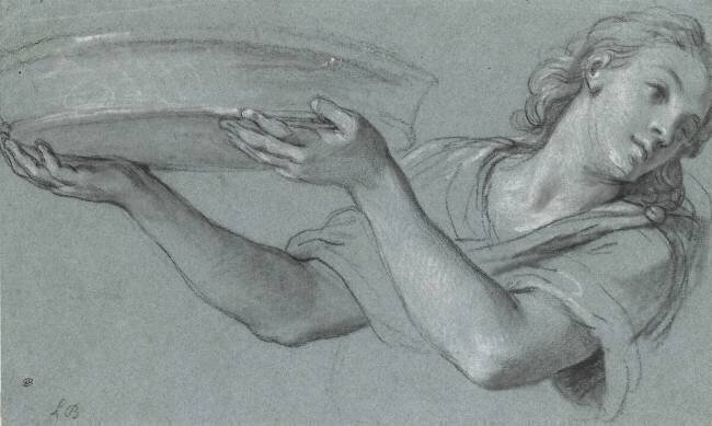 Ange portant une corbeille Louis Boullogne the Younger