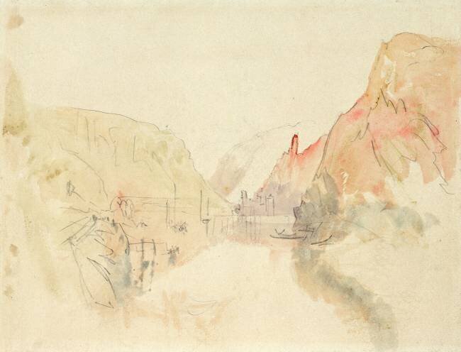 Castle of Traben-Trarbach on the Moselle Joseph Mallord William Turner