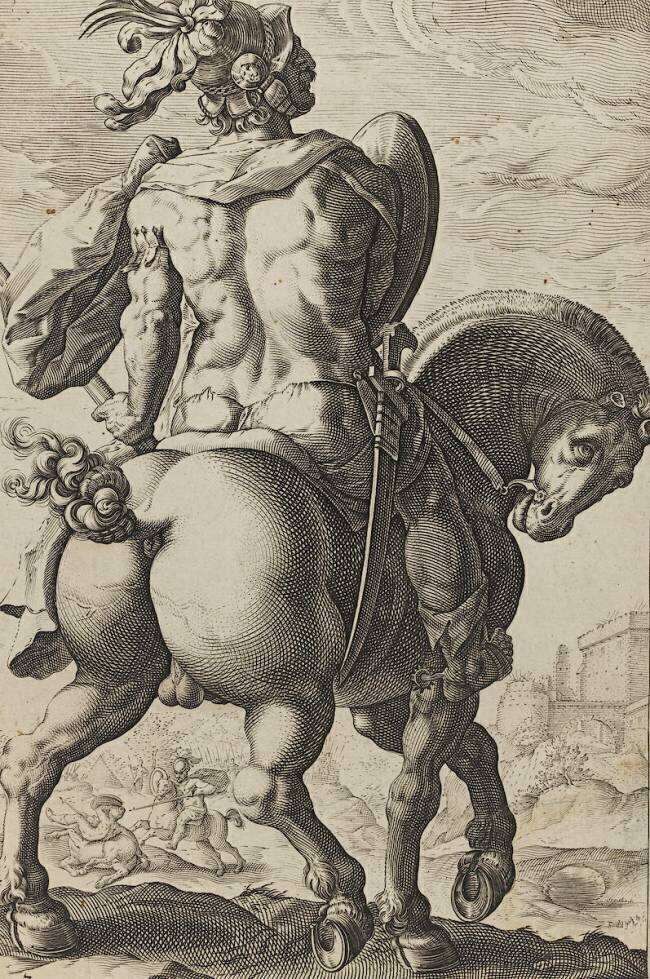 Cycle des Héros romains : Titus Manlius Hendrick Goltzius