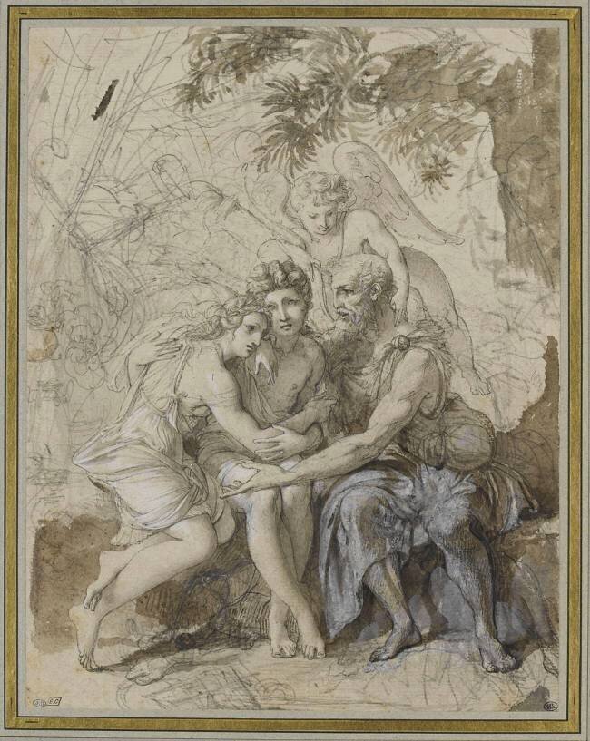 Daphnis et Chloé avec le berger Philétas Anne-Louis Girodet