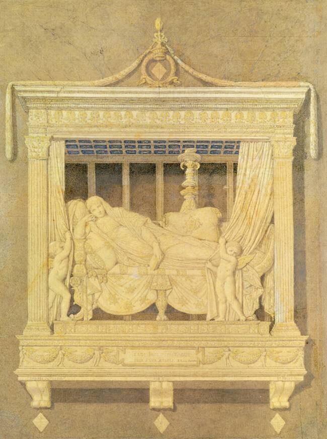 Draft for the Tomb of Lady Montague Jean-Auguste-Dominique Ingres