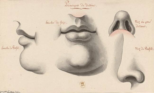Drawing principles Jean-Jacques Lequeu