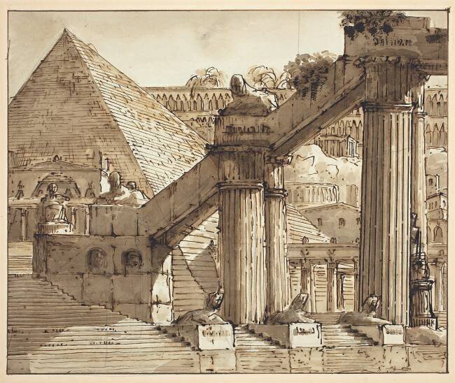 Egyptian Stage Design Pietro Gonzaga