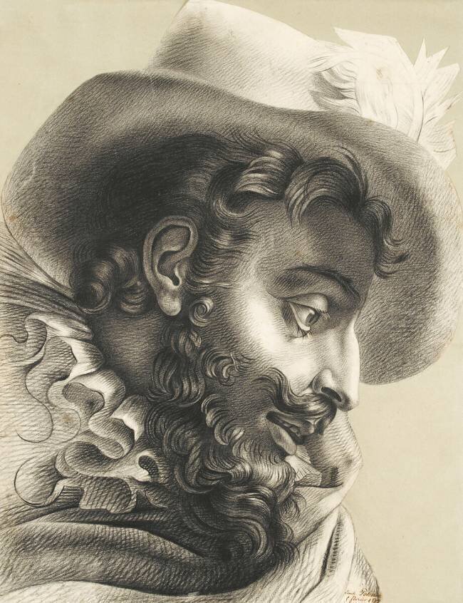 Figure extraite de l'entrée de Henri IV à Paris anonymous