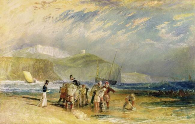 Folkestone Harbour and Coast to Devon Joseph Mallord William Turner