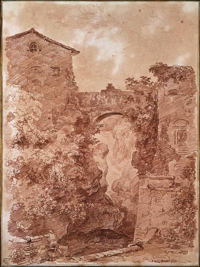 Grande cascade à Tivoli Jean-Honoré Fragonard