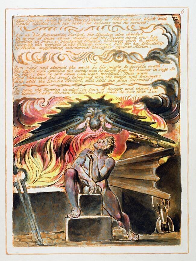 His Spectre Driv'n William Blake