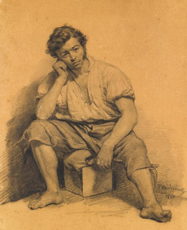Homme assis Hendrik van der Haert